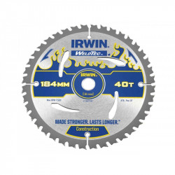 Диск пильный по деревоматериалам Weldtec CSB 184мм/40T AR16, IRWIN Диск пильный по деревоматериалам Weldtec CSB 184мм/40T AR16, IRWIN