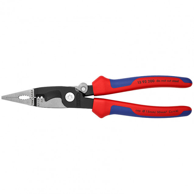 Многофункциональные клещи для электромонтажных работ KNIPEX 13 92 200 Многофункциональные клещи для электромонтажных работ KNIPEX 13 92 200