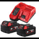 Энергокомплект M18 NRG-502С (В5 2шт; з/у M12-18FC) MILWAUKEE