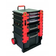 Пластиковые боксы на тележке 500 X 410 X 770 MM Пластиковые боксы на тележке 500 X 410 X 770 MM