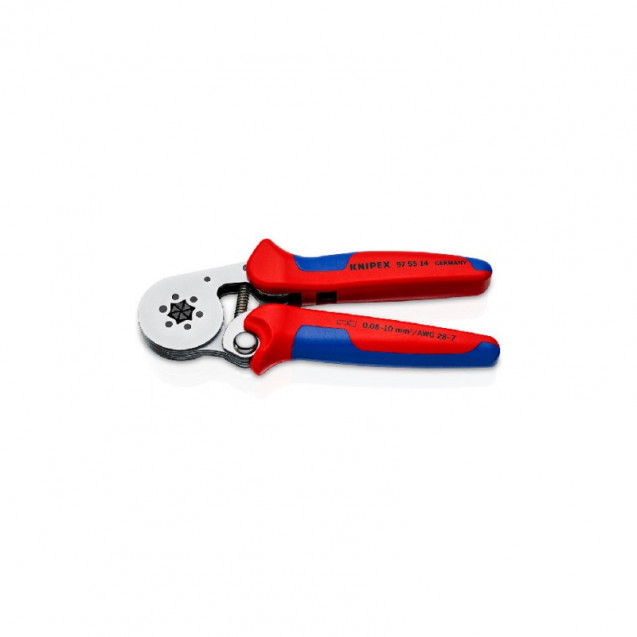 Инструмент для опрессовки контактных гильз KNIPEX, с автонастройкой, 97 55 14 Инструмент для опрессовки контактных гильз KNIPEX, с автонастройкой, 97 55 14