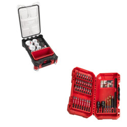 Набор коронок Milwaukee 10 предметов в PACKOUT + набор сверл SHOCKWAVE 40 предметов Набор коронок Milwaukee 10 предметов в PACKOUT + набор сверл SHOCKWAVE 40 предметов
