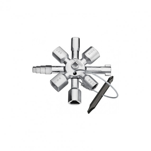Многофункциональный ключ для электрошкафов KNIPEX "TwinKey®" 00 11 01 Многофункциональный ключ для электрошкафов KNIPEX "TwinKey®" 00 11 01