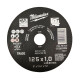 Круг отрезной SCS 41/125х1мм MILWAUKEE Круг отрезной SCS 41/125х1мм MILWAUKEE