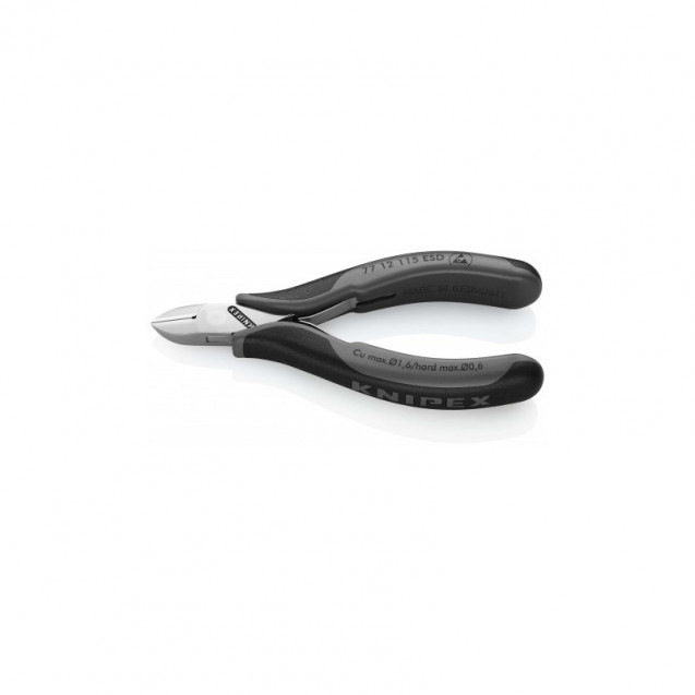 Кусачки боковые для электроники антистатические 115 мм Knipex 77 12 115 ESD