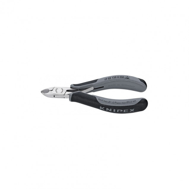 Кусачки боковые для электроники антистатические KNIPEX 77 02 120 H ESD Кусачки боковые для электроники антистатические KNIPEX 77 02 120 H ESD