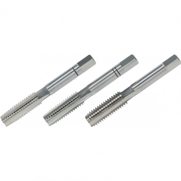 Метчики ручные M6x1.0, HSS-G, DIN 352, комплект из 3 шт., левые