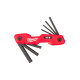 Набор метрических складных шестигранных ключей (8 шт.) Milwaukee 4932480978 Набор метрических складных шестигранных ключей (8 шт.) Milwaukee 4932480978