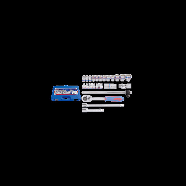 Набор головок 08-32mm, 24 предмета,1/2 , 6-гранные KING TONY ST4528MR