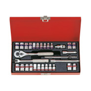 Набор головок 1/4 30 ед. 12-гранные KING TONY 2030CR