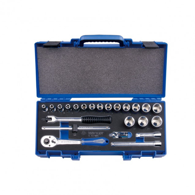 Набор головок 3/8" 22 ед. 6-ти гранные, (6-24mm)