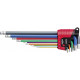 Набор ключей шестигранных 9шт  SB 369E9F ErgoStar coloured