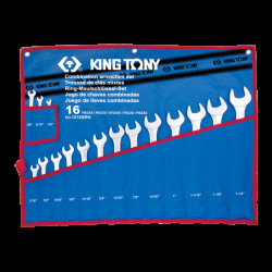 Набор комбинированых  ключей 16 предметов дюйм