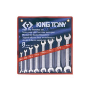 Набор ключей рожковых 8 шт. (6-22 мм) KING TONY 1108MR Набор ключей рожковых 8 шт. (6-22 мм) KING TONY 1108MR