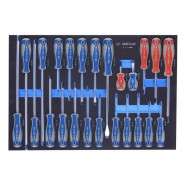 Набор отверток, ложемент, 24 пр. KING TONY 9-31124MRV Набор отверток, ложемент, 24 пр. KING TONY 9-31124MRV