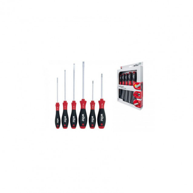 Набор отверток SoftFinish SL/PH (6 предм.), круглое жало, серия 302HK6 SO Набор отверток SoftFinish SL/PH (6 предм.), круглое жало, серия 302HK6 SO