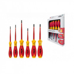 Набор отверток Wiha SoftFinish electric SlimFix Шлиц Phillips Pozidriv Xeno 38362, 6шт Набор отверток Wiha SoftFinish electric SlimFix Шлиц Phillips Pozidriv Xeno 38362, 6шт