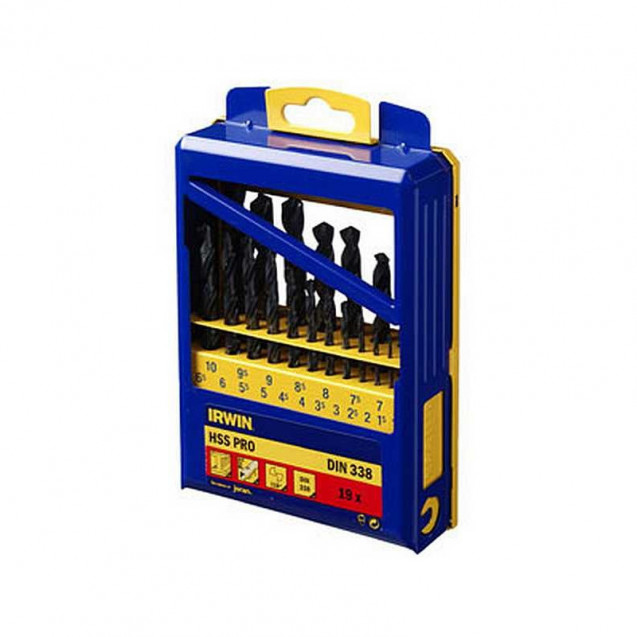 Набор свёрл HSS PRO E1 - HSS CASS 1.0-10.0 19шт Набор свёрл HSS PRO E1 - HSS CASS 1.0-10.0 19шт