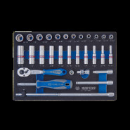 Набор торцевых головок с принадлежностями 1/4 Набор торцевых головок с принадлежностями 1/4