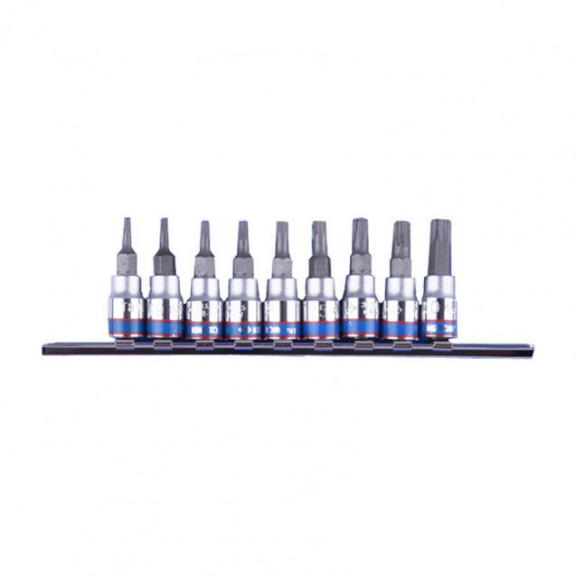 Набор Torx 1/4 9 ед. в держателе T8-T40 на планке KING TONY 2109PR Набор Torx 1/4 9 ед. в держателе T8-T40 на планке KING TONY 2109PR
