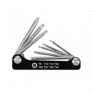 Набор Torx 8 ед. (Т9-Т40) с отверстием в рукоятке KING TONY 20318PR Набор Torx 8 ед. (Т9-Т40) с отверстием в рукоятке KING TONY 20318PR