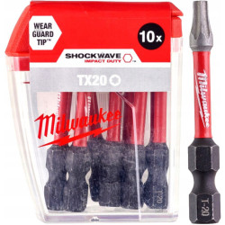 Насадка Milwaukee SHOCKWAVE TX20 50мм (10 шт) Насадка Milwaukee SHOCKWAVE TX20 50мм (10 шт)