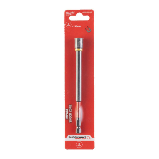 Торцевая головка 1/4 дюйма, шестигранная, 8 мм Shockwave™, ударопрочная Milwaukee 4932492446