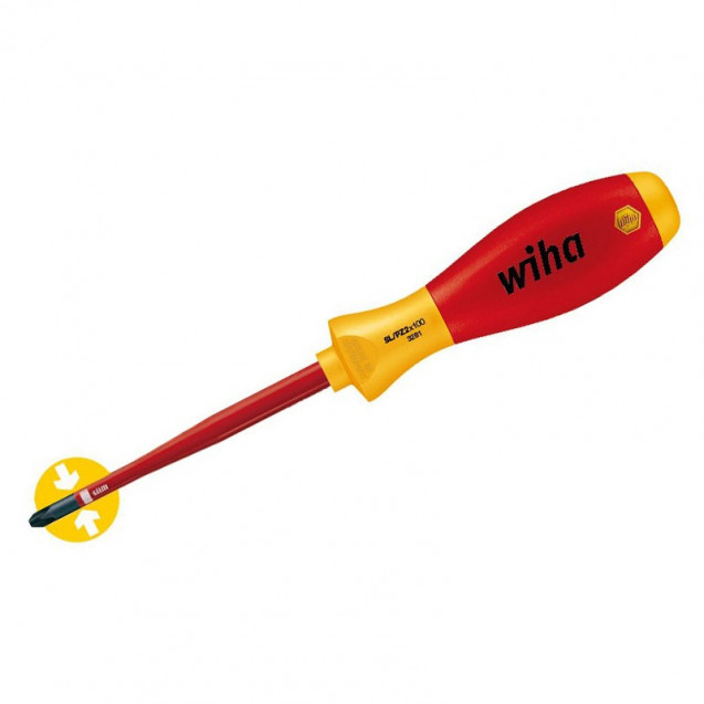 Отвертка SoftFinish electric slimFix Phillips PH2 x 100 мм WIHA 35394 Отвертка SoftFinish electric slimFix Phillips PH2 x 100 мм WIHA 35394