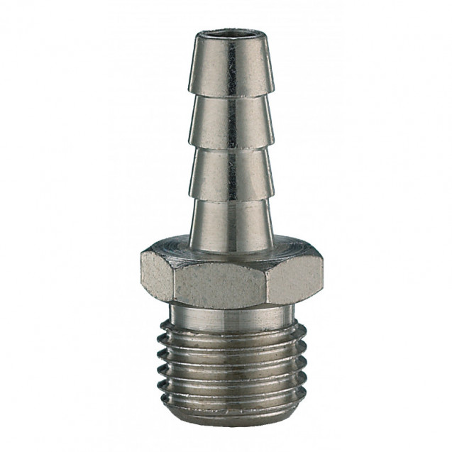 Переходник резьба 1/2’’ нар. "ёлочка" под шланг с O16мм.