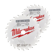 Пильный диск для циркулярной пилы 165X20X40T/40T (2 ШТ.) - MILWAUKEE 4932492433 Пильный диск для циркулярной пилы 165X20X40T/40T (2 ШТ.) - MILWAUKEE 4932492433