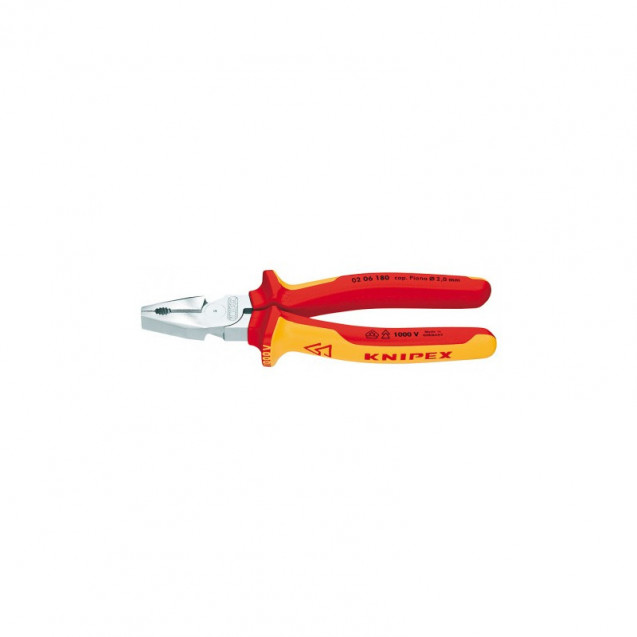 Плоскогубцы комбинированные особой мощности KNIPEX 02 06 180