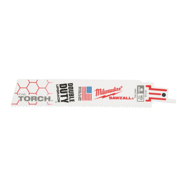 Полотно для шаб. пили TORCH MILWAUKEE, 150мм/ крок зуба 2,5мм, (5шт), (метал)