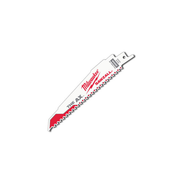 Полотно для шаб. пили AX FANG TIP MILWAUKEE, 150мм/ крок зуба 5,0мм, (5шт), (деревина з цвяхами)
