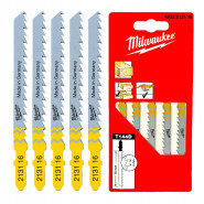 Полотна для лобзика T111C MILWAUKEE, 75мм/ крок зуба 3,0мм, (5шт), (деревина) Полотна для лобзика T111C MILWAUKEE, 75мм/ крок зуба 3,0мм, (5шт), (деревина)