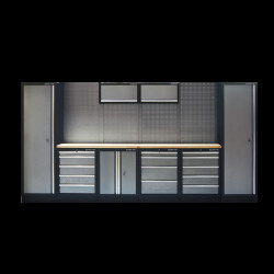 Рабочий модуль для хранения инструмента Габариты: 3920 x 460 x 2000мм Рабочий модуль для хранения инструмента Габариты: 3920 x 460 x 2000мм