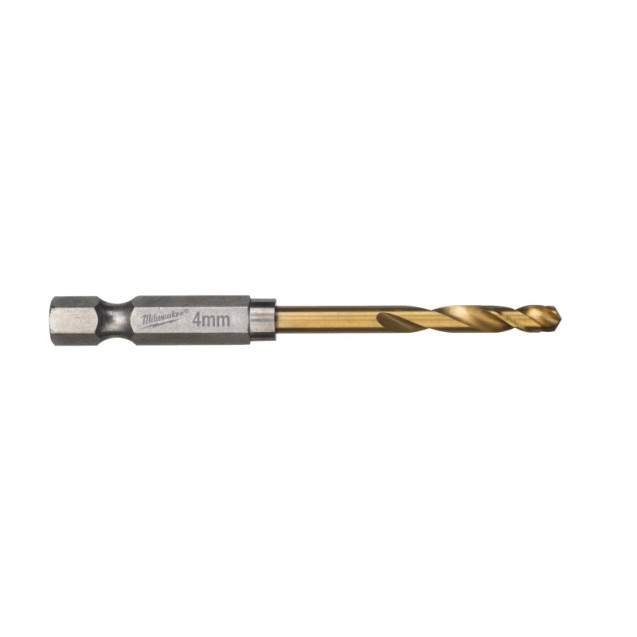 Свердло по металу RedHEX HSS-G TiN MILWAUKEE, діаметр 4 мм (10шт)