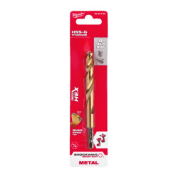 Сверло по металлу Milwaukee RedHEX HSS-G TiN 10,5 мм (1 шт) Сверло по металлу Milwaukee RedHEX HSS-G TiN 10,5 мм (1 шт)