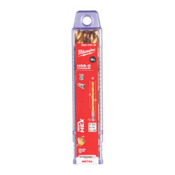 Сверло по металлу Milwaukee RedHEX HSS-G TiN 10,0 мм (5 шт) Сверло по металлу Milwaukee RedHEX HSS-G TiN 10,0 мм (5 шт)