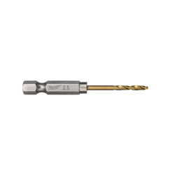 Свердло по металу RedHEX HSS-G TiN MILWAUKEE, діаметр 2,5 мм (10шт) Свердло по металу RedHEX HSS-G TiN MILWAUKEE, діаметр 2,5 мм (10шт)