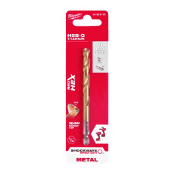 Сверло по металлу Milwaukee RedHEX HSS-G TiN 6,8 мм (1 шт) Сверло по металлу Milwaukee RedHEX HSS-G TiN 6,8 мм (1 шт)