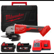 Шлифмашина угловая - болгарка аккумуляторная бесщёточная 125 мм M18 BLSAG125X-402X MILWAUKEE