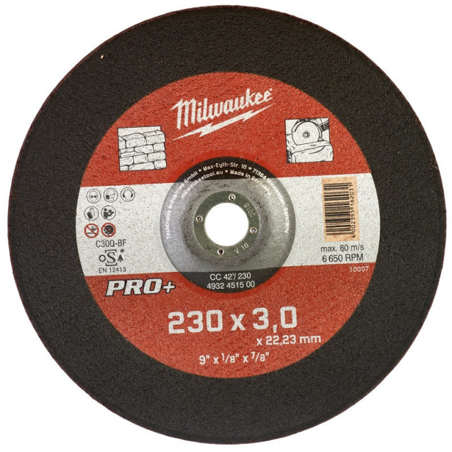 Відрізний диск по каменю CC 42/230х3 PRO+ (1 шт) (заказ кратно 25 шт)
