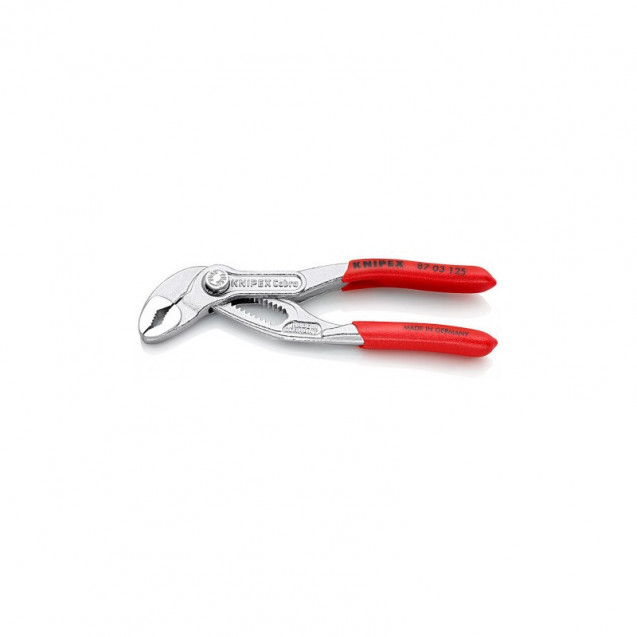 Высокотехнологичные сантехнические клещи Cobra, хромированные KNIPEX 87 03 125