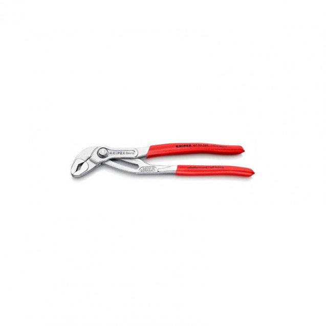 Высокотехнологичные сантехнические клещи Cobra, хромированные KNIPEX 87 03 300