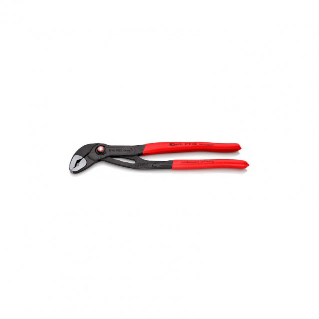Високотехнологічні сантехнічні кліщі Cobra KNIPEX 87 21 300 QuickSet (з автоспуском) Високотехнологічні сантехнічні кліщі Cobra KNIPEX 87 21 300 QuickSet (з автоспуском)