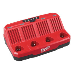 Зарядний пристрій MILWAUKEE, M12 C4 (для 4х акум. М12) Зарядний пристрій MILWAUKEE, M12 C4 (для 4х акум. М12)