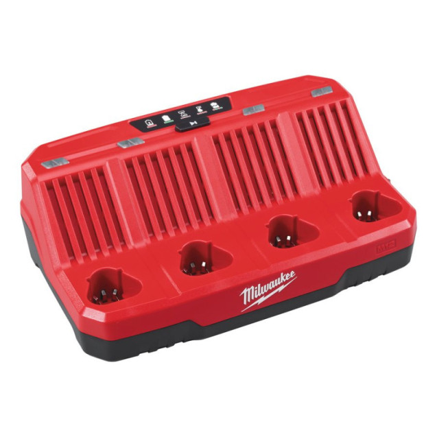 Зарядний пристрій MILWAUKEE, M12 C4 (для 4х акум. М12) Зарядний пристрій MILWAUKEE, M12 C4 (для 4х акум. М12)
